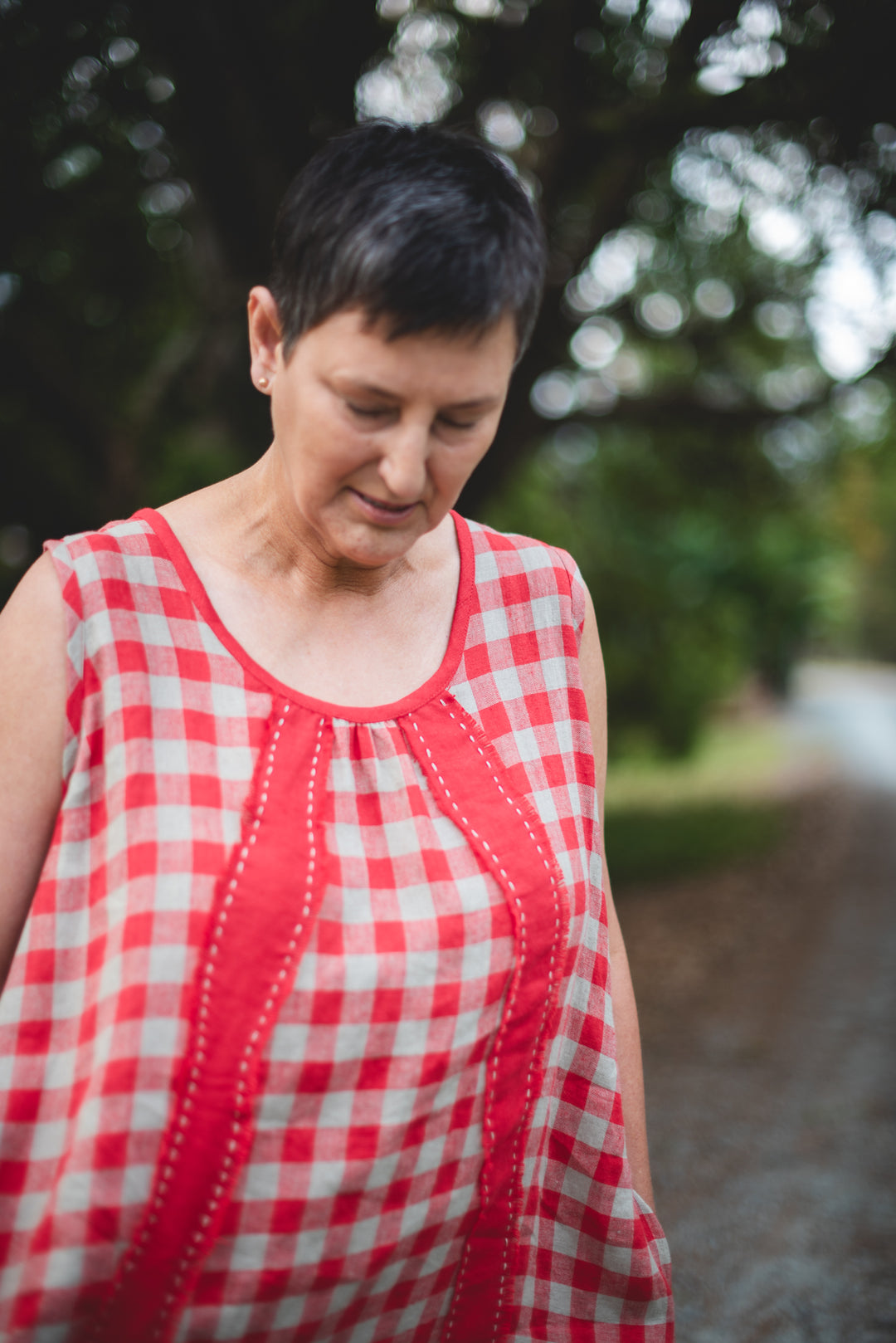 Squiggle Shift Dress - Gingham - Joy Collection