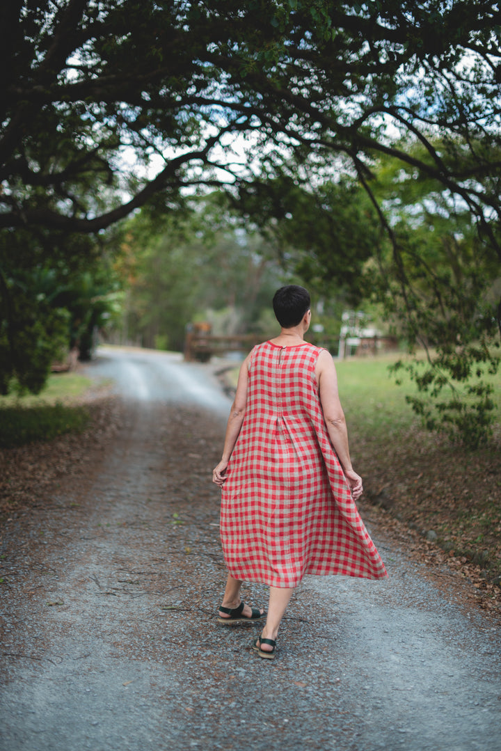 Squiggle Shift Dress - Gingham - Joy Collection