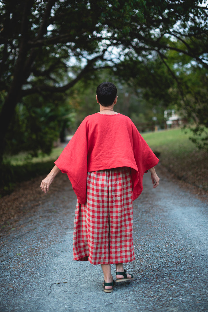 Overflow Culottes - Red Gingham - Joy Collection