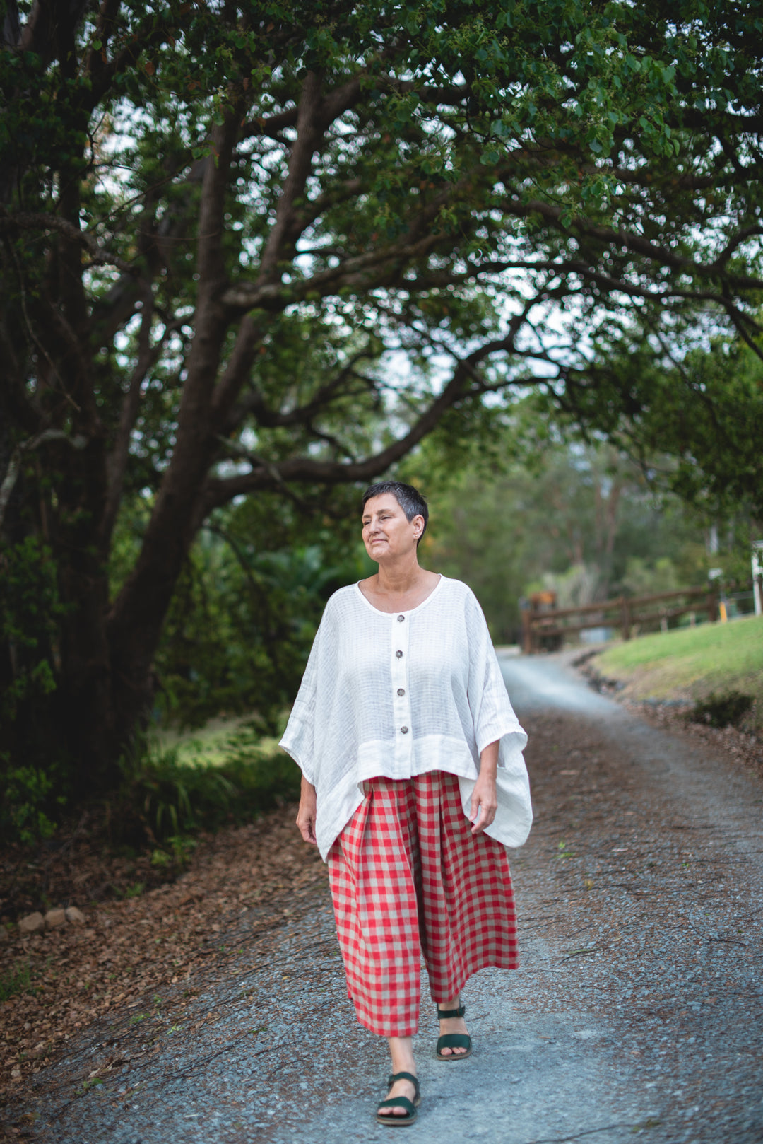 Overflow Culottes - Red Gingham - Joy Collection