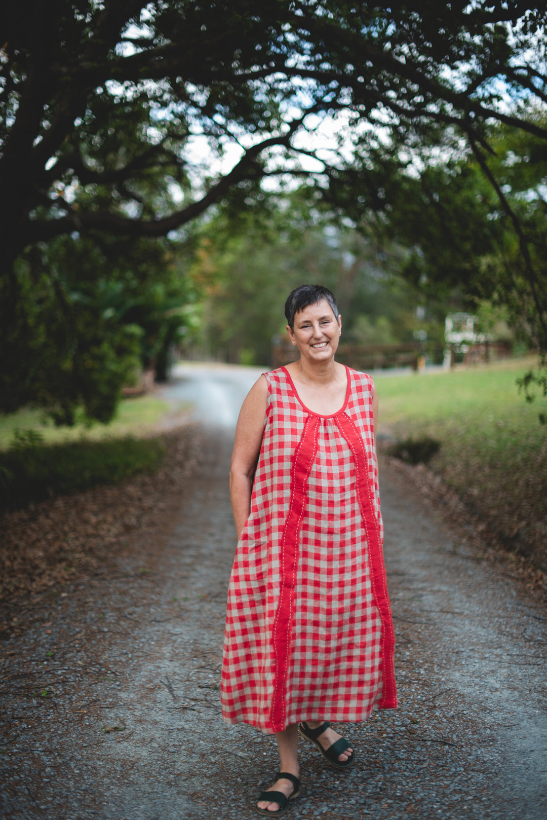 Squiggle Shift Dress - Gingham - Joy Collection