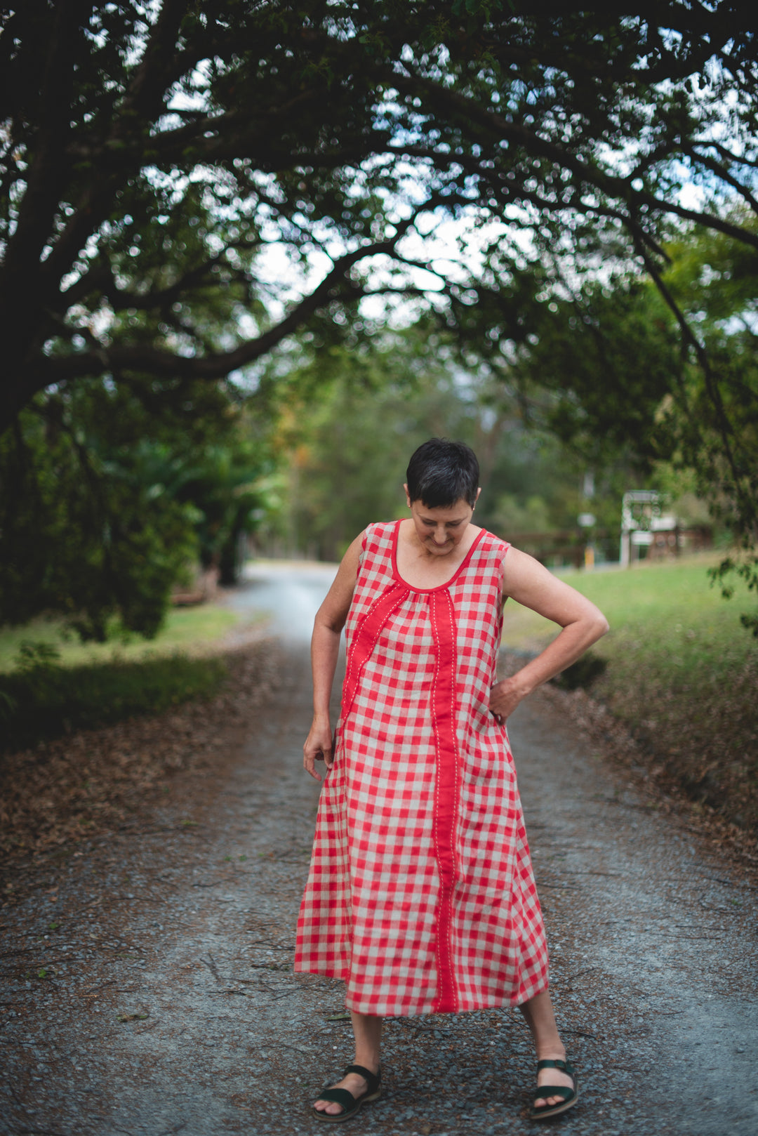 Squiggle Shift Dress - Gingham - Joy Collection