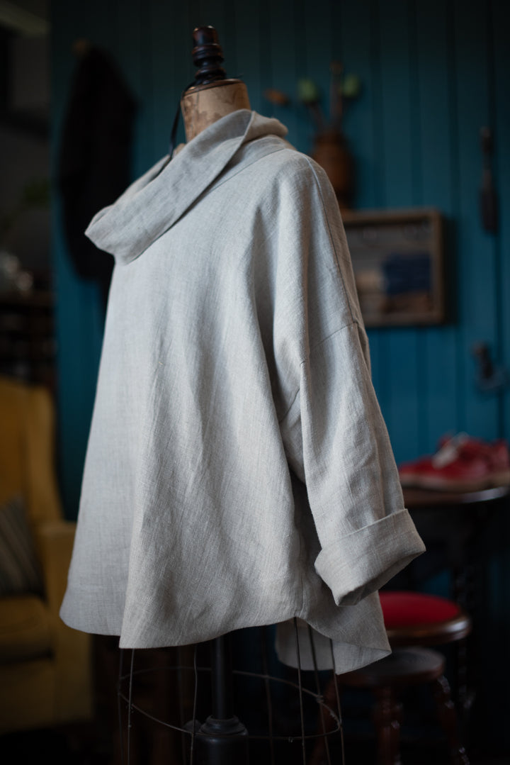 Linen Pull Over top - made to order