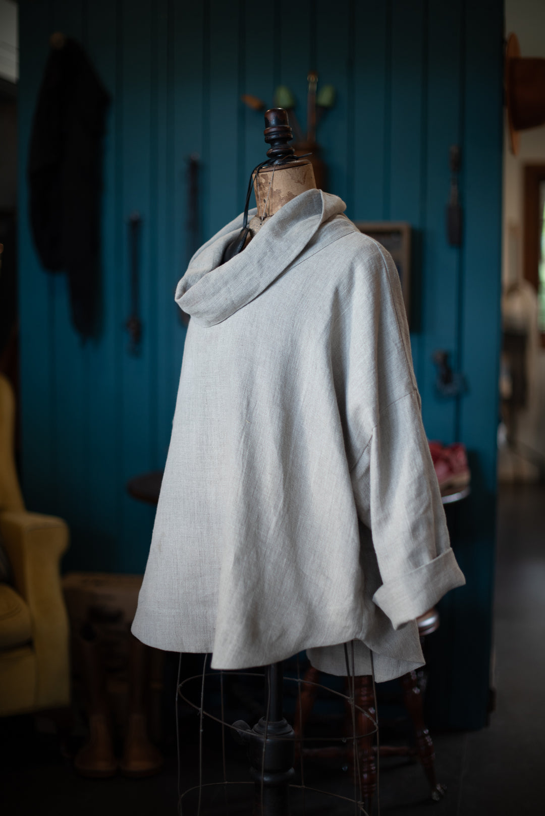Linen Pull Over top - made to order