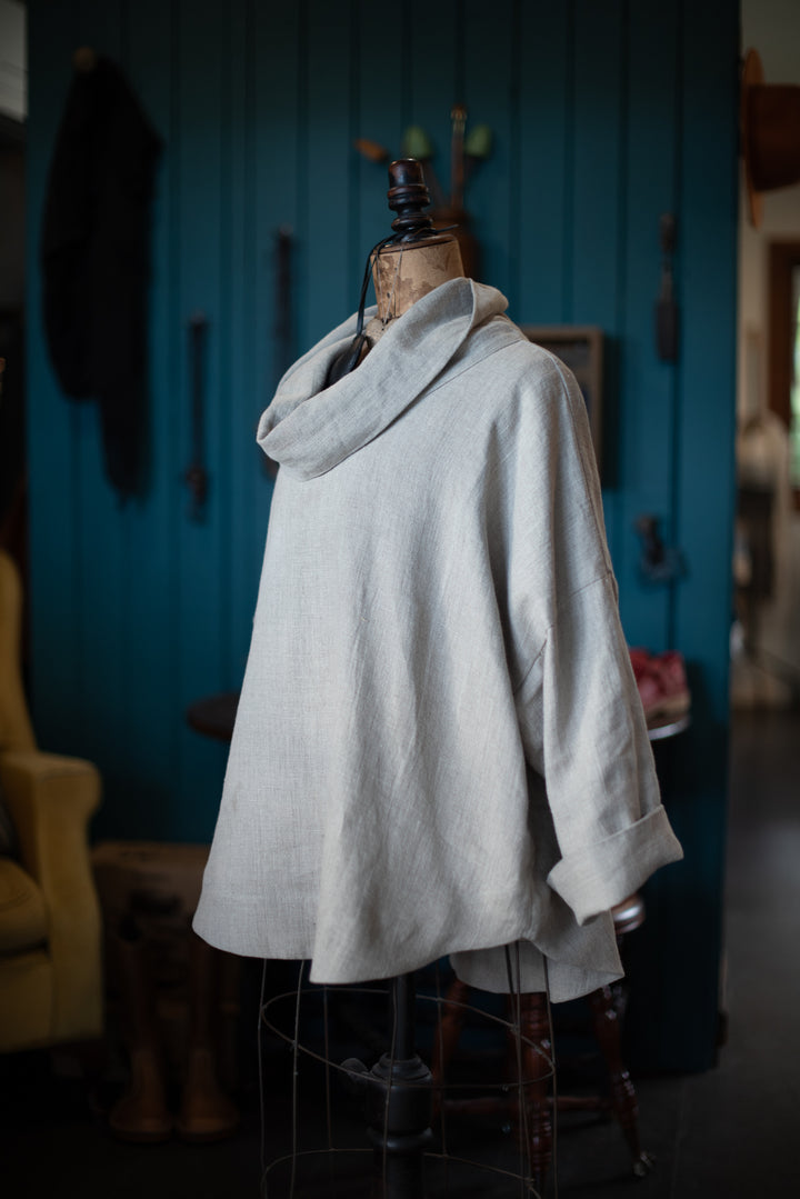 Linen Pull Over top - made to order