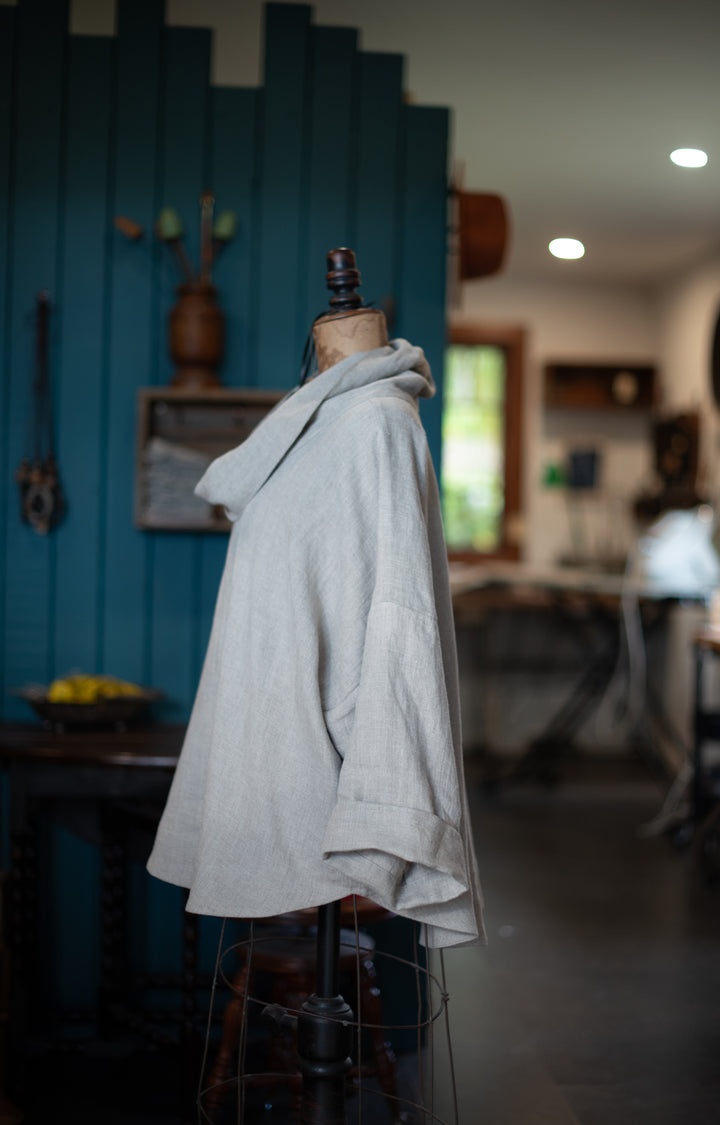 Linen Pull Over top - made to order