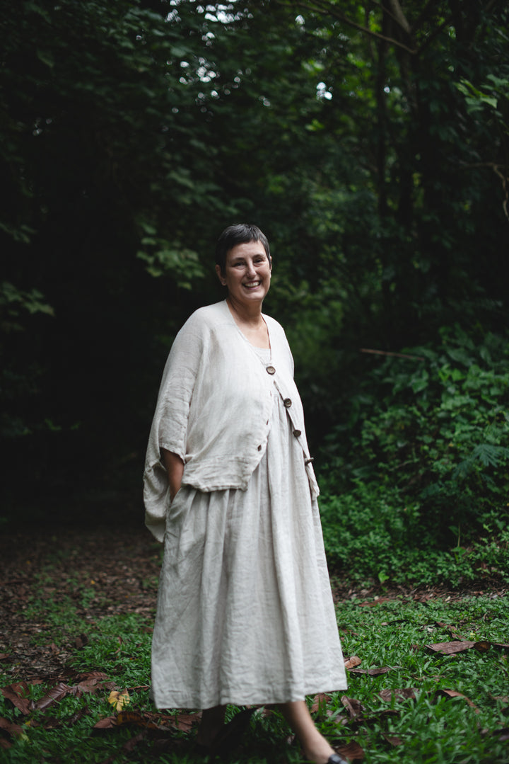 Daily Linen Pinafore Dress - made to order