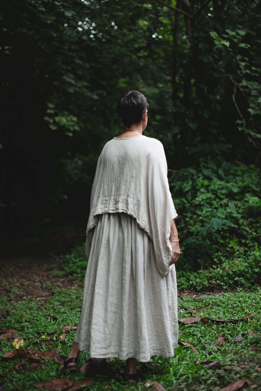 Flow linen Pop-Over top - made to order