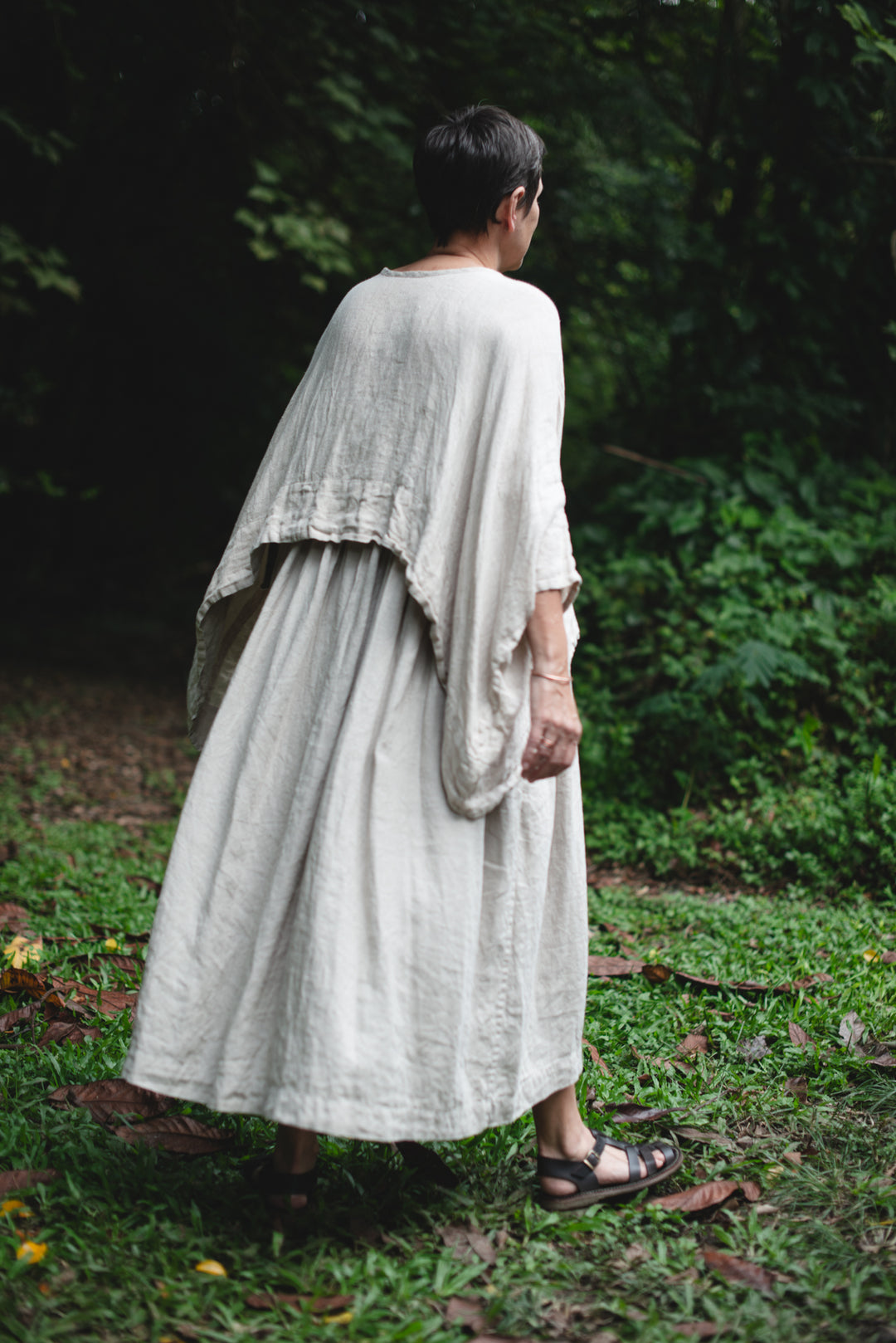 Flow linen Pop-Over top - made to order
