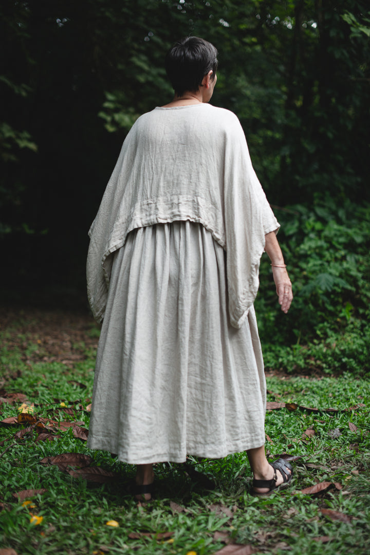 Flow linen Pop-Over top - made to order