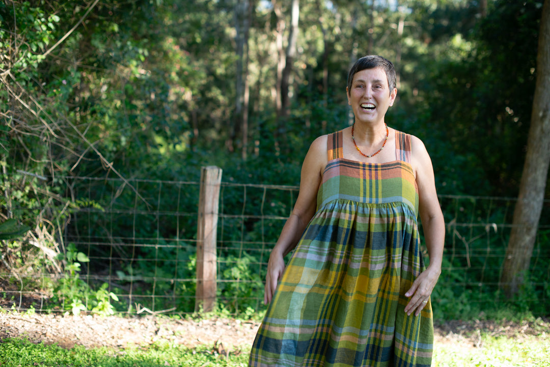 Daily Linen Pinafore Dress - made to order
